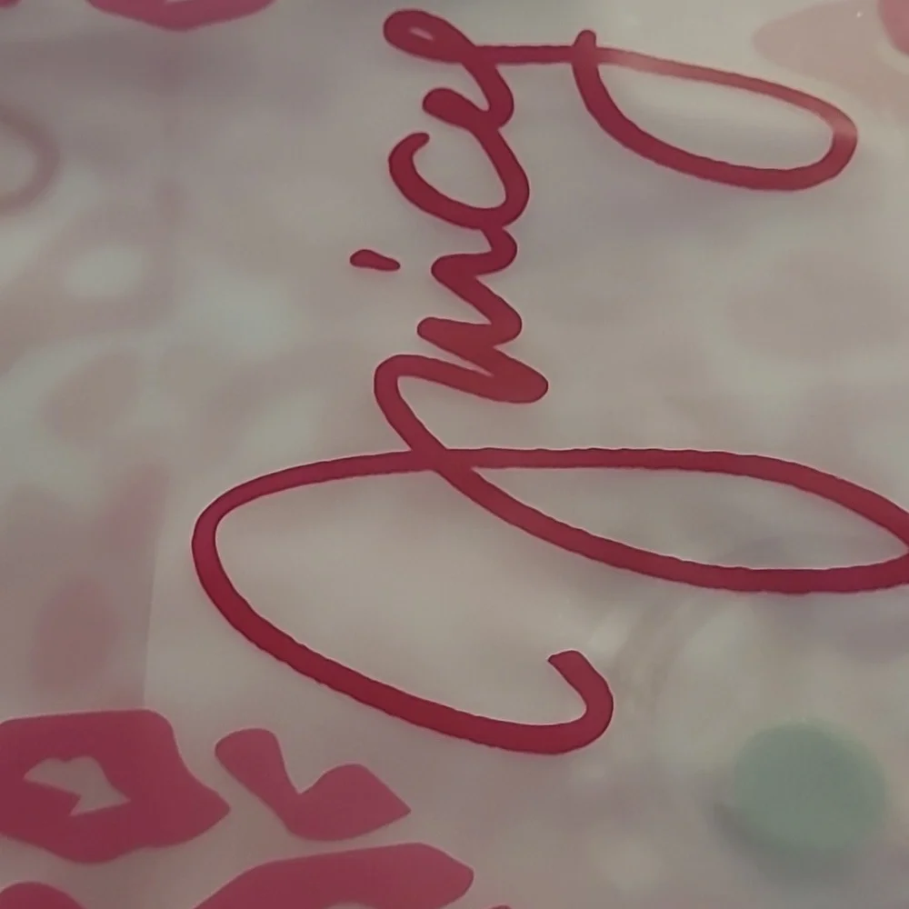 Juicy Couture Pink Leopard Print Shower Liner